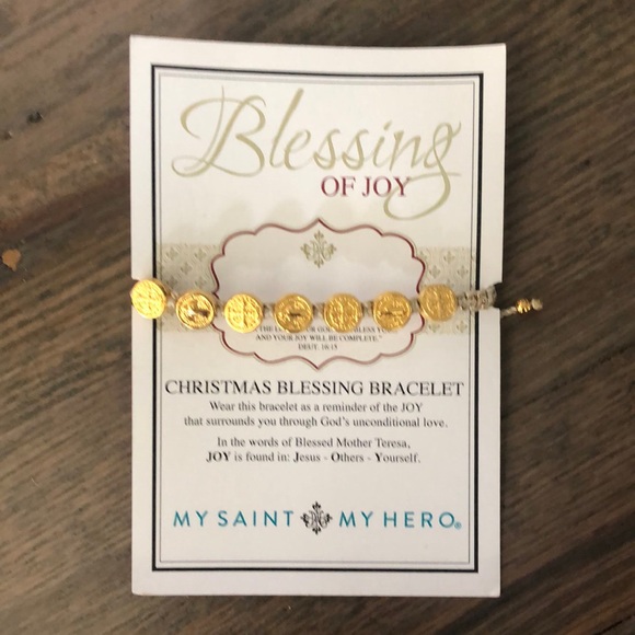 Jewelry - My Saint My Hero Blessing of joy bracelet.